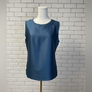 Tory Burch Blue Sleeveless Blouse